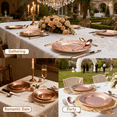 thumbnail image 7 of 24 Pieces Silverware Set, Stainless Steel Flatware Cutlery Set for 4, Fancy Tableware Eating Utensils for Home Kitchen Restaurant Hotel，Rose Gold, 7 of 7