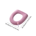 thumbnail image 3 of Toilet Seat Cushion, Polyester Fiber, Heated Pad, Warm Bathroom Cover, Washable & Portable, Easy Ll Handle, Travel Toilet Mat, Topliu, 3 of 9