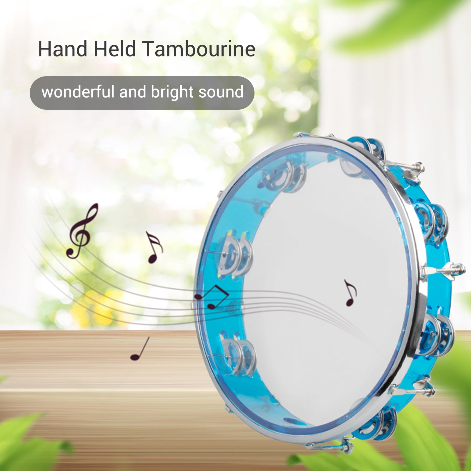 ⑦ スマイル 様 tambourine Vintage Wooden Tunable Tambourine