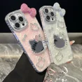 thumbnail image 4 of Cute Cartoon Sanrio Hello Kitty Phone Case For iPhone 17 16 15 14 13 Makeup Mirror Cover, 4 of 7