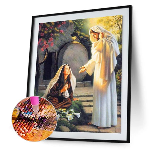 Cuadros Decorativos Jesus Redemption 5D DIY Diamond Painting Kits Full Square Drill Decoración de pared Regalos Ehuebsd embutido en tela