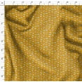 thumbnail image 4 of Soimoi Gold Poly Georgette Fabric Artistic Feather Print Fabric by Yard 52 Inch Wide, 4 of 5