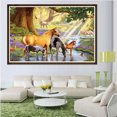 thumbnail image 2 of Chevaux Rond Complet 5D DIY Peinture Diamant-40x30, 2 of 3