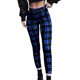 thumbnail image 1 of Leggings de mujer Pantalones de entrenamiento de cintura alta Pantalones de jogging Deportes casuales Medias activas Pantalones a cuadros, 1 of 5
