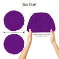 thumbnail image 5 of Logiee Purple Print Silk Bonnet Satin Bonnet for Sleeping Women and Men,Double Layer Hair Bonnet for Curly Braids Hair, 5 of 6