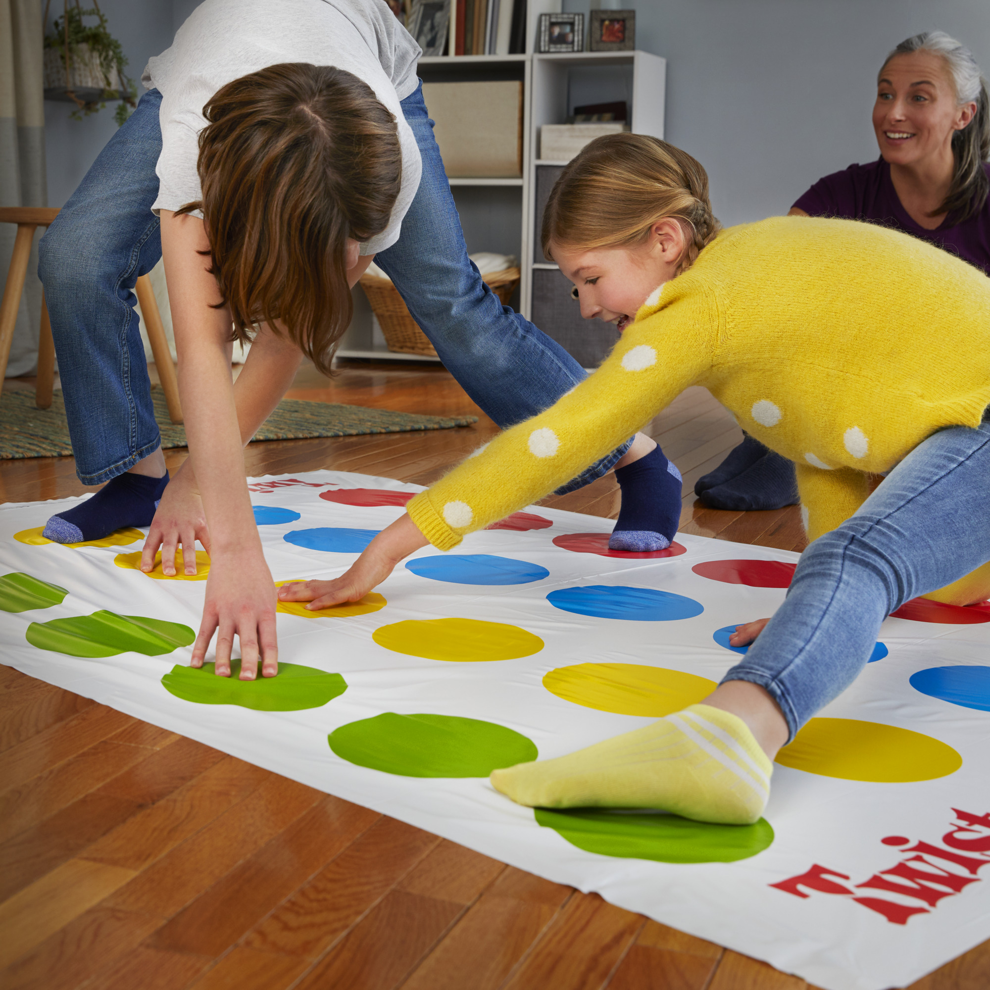Twister Party Floor Board Game for Kids and Family Ages 6 and Up, 2+ Players - image 5 of 9