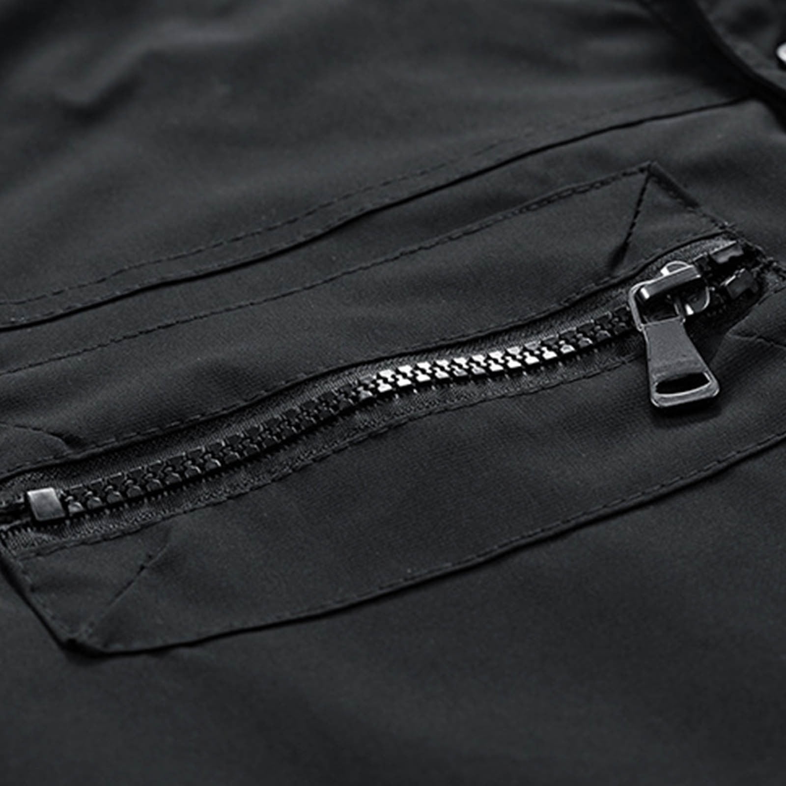 Men's Classic Utility Jacket with Multi Pockets Nylon Cotton Work