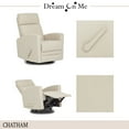 Dream On Me Chatham Basic Glider, Recliner, Rocker In Shell