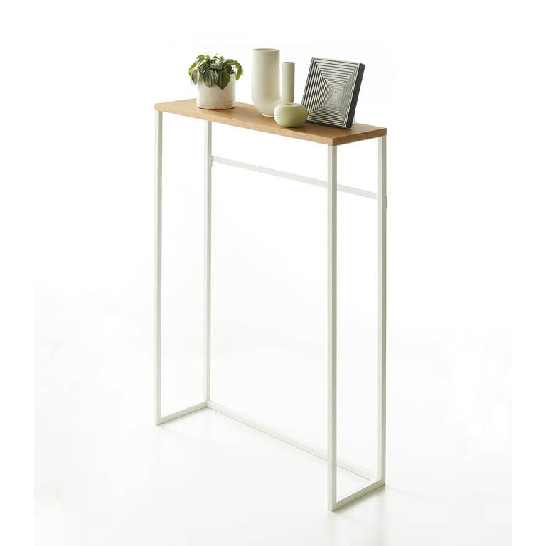 Narrow Entryway Console Table Steel Yamazaki Home