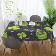 thumbnail image 6 of GZHJMY St. Patrick Cupcake Square Tablecloth, Waterproof Stain Wrinkle Resistant Washable Polyester Table Cover for Picnic Dinner Holiday Kitchen Party Decor, 54 x 54 in Home Decor, 6 of 7