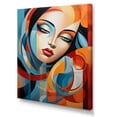 thumbnail image 2 of Designart "Cubic Portrait With Chromatic Elements" Cubism Canvas Prints, 2 of 7