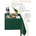 thumbnail image 2 of Pure Olive Green Table Cloth, Simple Solid Color Waterproof Tablecloth for Rectangle Tables, Reusable Washable Fabric Table Cover for Restaurant Kitchen Dining Tables 52"x70", 2 of 5