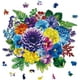 thumbnail image 1 of Rompecabezas de madera con diseño de ramo de flores para adultos, 200 piezas, 12,8 x 11,08 pulgadas, ideal para cumpleaños., 1 of 7