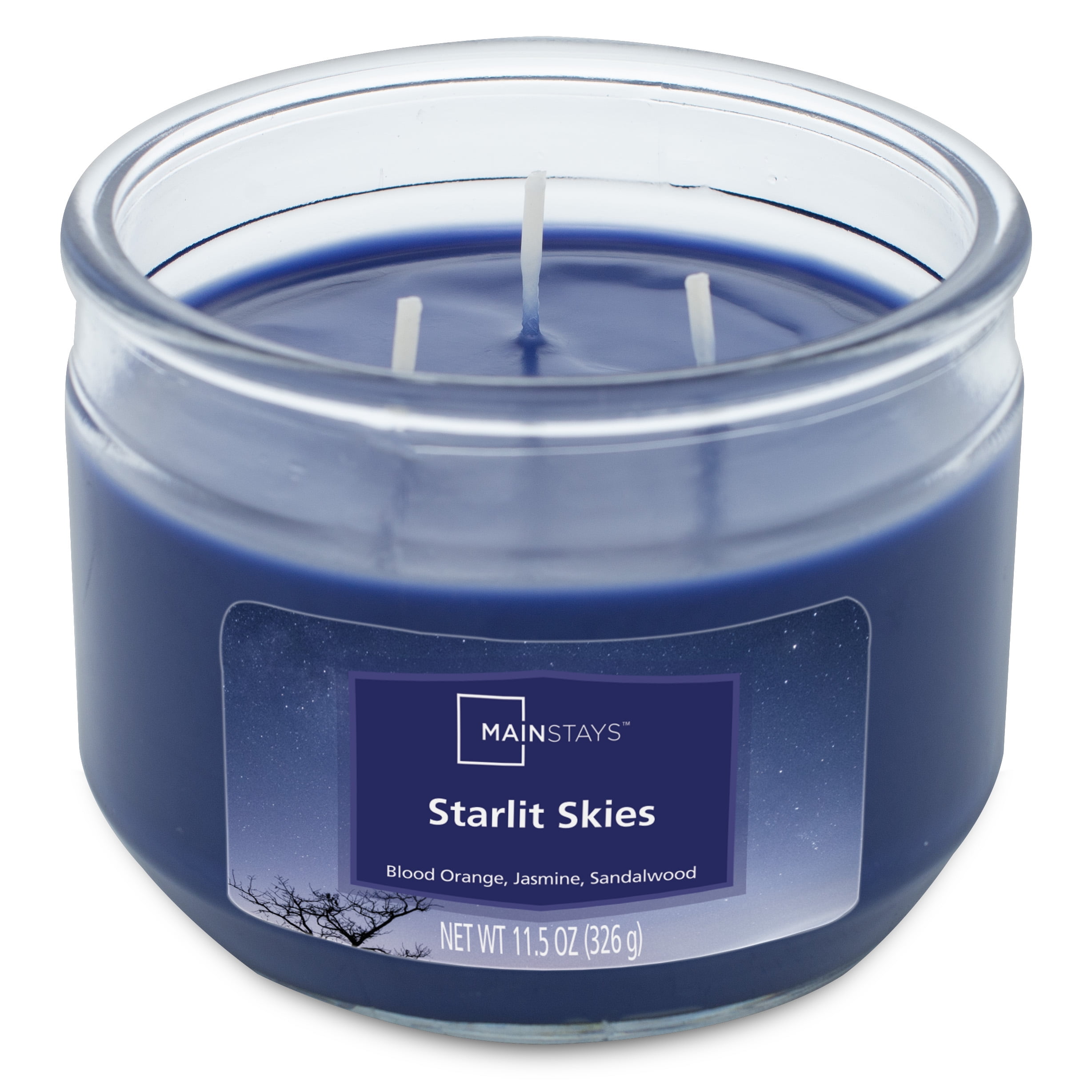 Mainstays Starlit Skies Scented 3 Wick Candle, 11.5 oz.