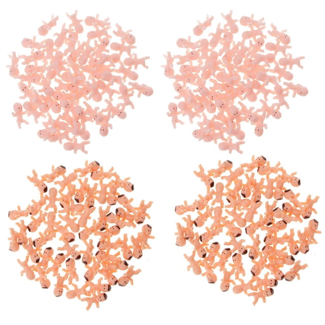 de bebé, 200 piezas Mini plástico Suministros de para bebés Bebés Ángel Cupido Muñeca Shower de cubitos de