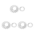 thumbnail image 1 of Yuarrent Piñón fijo Rueda de bicicleta de montaña Cogs Anillos de bloqueo de piñón roscado de acero al carbono Accesorios para bielas Type1 NO1, 1 of 6