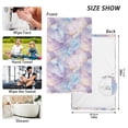 thumbnail image 6 of Yayeee 100% Cotton Hand Towels for Bathroom 16" x 28" Soft Absorbent Kitchen Towel, Purple Marble Pattern, 6 of 7