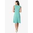 thumbnail image 2 of Roaman's Women's Plus Size Stretch Knit Two-Pocket Swing Tank Dress, 2 of 4