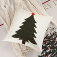 thumbnail image 5 of 4pcs Christmas Lights Outdoor Fall Decor Christmas Velvet Embroidery Christmas Tree Bolster Living Room Sofa Cushion Bed Pillow Christmas Decoration Gifts, 5 of 6