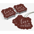 thumbnail image 5 of Inkdotpot Real Silver Foil Bracket Shape Paper Hang Tags Love Is Sweet Wedding Favor Tags Pack Of 50, 5 of 7