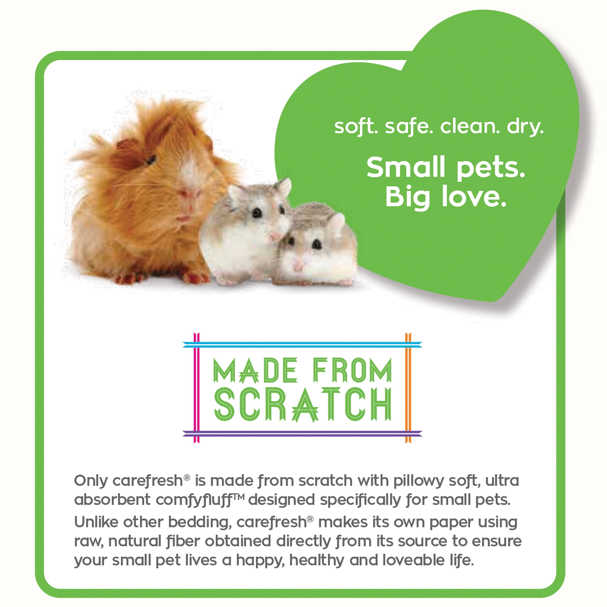CareFRESH Natural Soft Paper Fiber, Small Pet Bedding, Blue, 10L