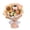 Orange, variant on 13.8in Graduation Bouquet Pink Knitting Flower Bouquet with Bear Doll Suitable for Graduation Gift Giving and Party Decoration