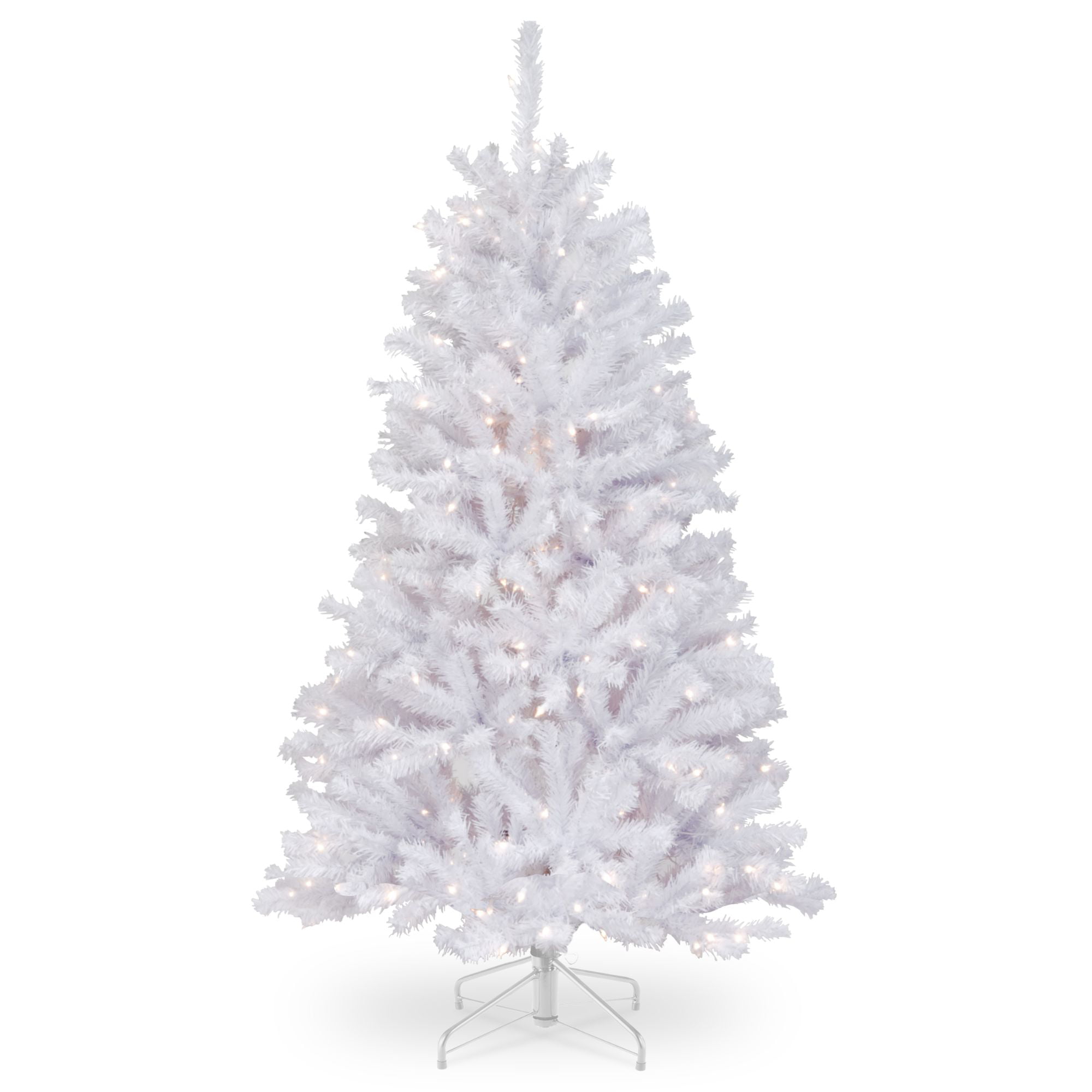 Perfect Holiday 7' White PVC and Crystal Artificial Christmas Tree 