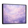 thumbnail image 2 of Designart "Pastel Purple Scenic View" Clouds Floater Framed Canvas Art Print, 2 of 5