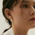 thumbnail image 3 of Bavsenic Gold Clip on Earrings 14K Gold Plated Chunky Hoop Clip Hoop Earrings for Women Non-Pierced, 3 of 13