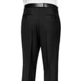 thumbnail image 3 of Giovanni Uomo Mens Pleated Front Pin Striped Dress Pants 44MediumCharcoal, 3 of 4