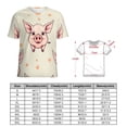 thumbnail image 2 of A Pig with Wings T-Shirt O Neck Retro Print Big Size T-Shirts Short Sleeve Tees Womens Pretty Design, 2 of 5