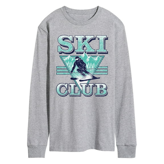Instant Message - Ski Club - Men's Long Sleeve Graphic T-Shirt