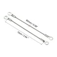 thumbnail image 2 of Unique Bargains 2mmx10cm Stainless Steel Lanyard Cable Eyelets Ended Wire Rope 4 Pack, 2 of 5