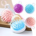 thumbnail image 4 of Cepillo de champú japonés de silicona suave para masajear el cuero cabelludo, peine para la picazón con mango, artefacto para sujetar la cabeza, peine para champú., 4 of 7