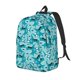 thumbnail image 1 of Disketp Shark Wearing Sunglasses print Canvas Backpack Lightweight Travel Daypack Student Rucksack Laptop Backpack-, 1 of 5