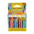 thumbnail image 1 of Crazy Rumors Fruit Mix Bálsamo labial, paquete de 4 mezclas (ponche de frutas, arándano, limón, fruta del dragón, Pia Colada) natural, vegano, a base de plantas, fabricado en Estados Unidos, 1 of 5