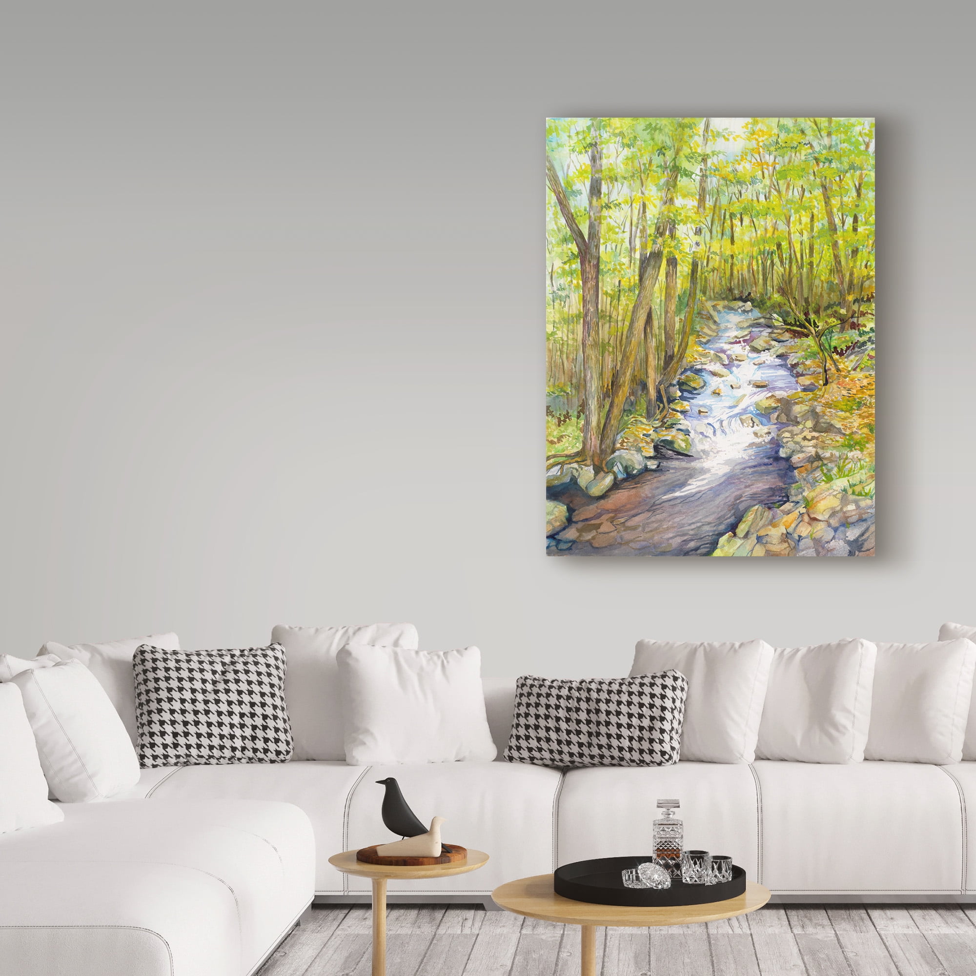 Trademark Fine Art 'Running Brook' Canvas Art by Joanne Porter
