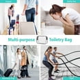 thumbnail image 6 of TSA Approved Toiletry Bag - 2 Pack Clear Travel Bags for Toiletries, Clear Makeup Bags Clear Toiletry bags Quart Size Travel Bag, Carry on Airport Airline Compliant Bag, Black, 6 of 16