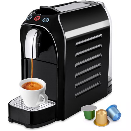 Best Choice Products Automatic Programmable Espresso Single-Serve Coffee Maker Machine with Interchangeable Side Panels, Nespresso Pod Compatibility, 2 Brewer Settings, Energy Efficiency (Best Commercial Super Automatic Espresso Machine)