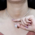thumbnail image 5 of Rosec Jewels Lab Grown Diamond Cocktail Pendant with Chain (EF-VS Quality) - Ready to Gift, 925 Sterling Silver, 5 of 8