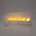 thumbnail image 2 of YASENN Rechargeable flameless Candles 12 Pack led Tea Lights Candles Realistic Flame Effect Program Flickering for Parties Weddings Bar Dinner Decorations, 2 of 5