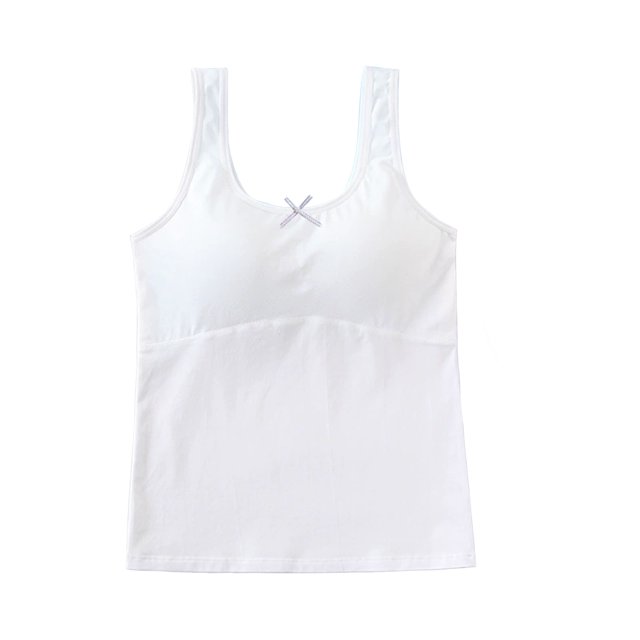 WMTBSRSW Girls Padded Training Bra 8-12Y Breathable Undershirt with Bulit in Bra Comfortable Pure First Bras