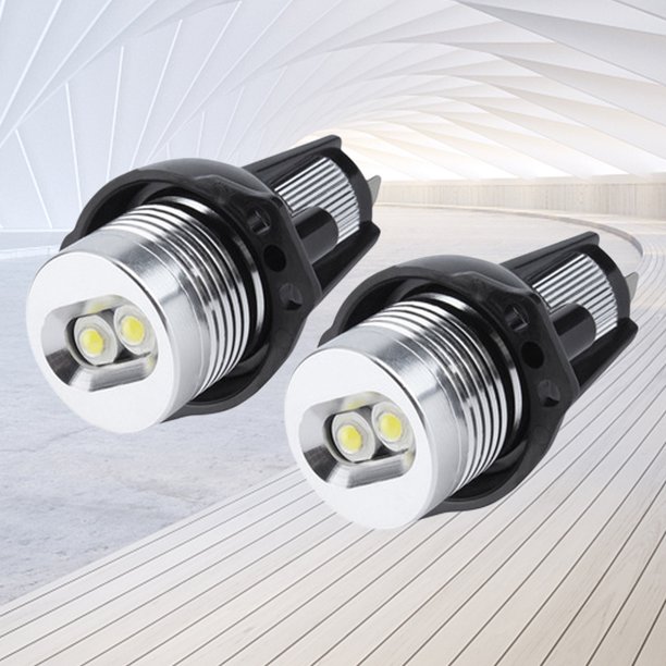 Luz antiniebla LED para coche Angel Eyes Luz de conducción para BMW 325xi 328i 328xi E91 (Blanco)