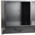 thumbnail image 4 of SAFAVIEH Alice Wall Shelf with Three Storage Compartments, Black, 4 of 5