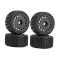 thumbnail image 3 of Xuanheng 4Pcs Wheels Rims Set Modification Replacement for Micro T 244016 1/28 RC Car Black, 3 of 8
