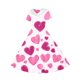 thumbnail image 5 of Vestido de manga corta con cuello en V para niña, estampado de manga corta, falda con cuello doblado y cintura mediana y grande, de poliéster., 5 of 6