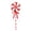 Christmas hanging ornaments #854, variant on 3D Peppermint Lollipop Christmas Tree Picks Artificial Candy Cane Swirl Stakes with Bow for Holiday Party Home Scene Decor