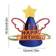 thumbnail image 2 of Colorful Reusable Birthday Party Hat with Festive Design, Adjustable & Easy to Maintain for Celebrations and Festive Events, 2 of 5