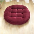 thumbnail image 3 of Tapicería de tatami circular engrosada, tapicería, reposapiés Papasan de color sólido, 3 of 5
