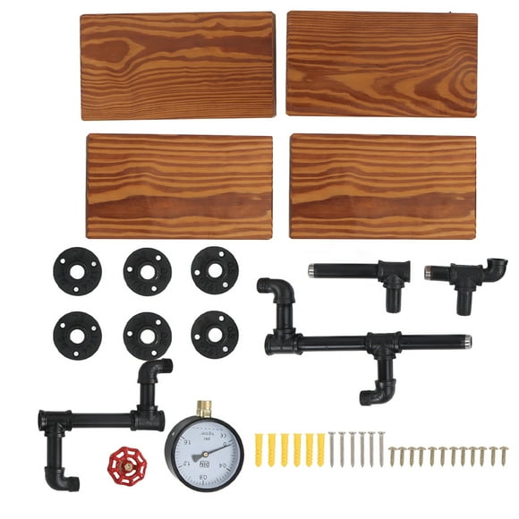 Shelf Retro Style Industrial Pipe Shelving Home Decoration for Bedroom Living Room